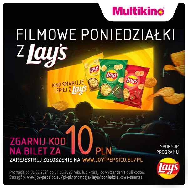 Multikino zaprasza na „Filmowe poniedziałki z Lay’s”