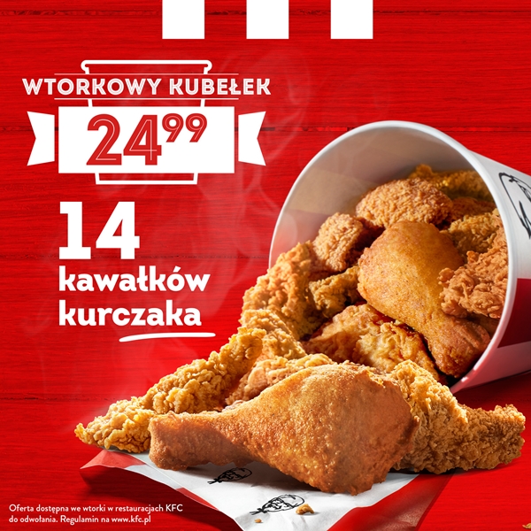 Na tę promocję wszyscy czekali! KFC powraca z kultową ofertą Wtorkowego Kubełka