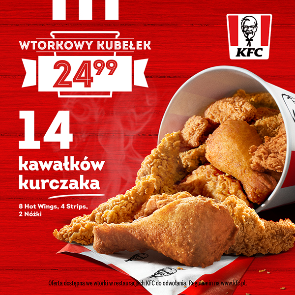 Wtorkowy Kubełek w KFC