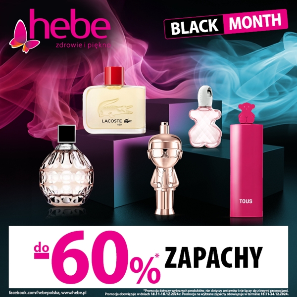 hebe: oferta promocyjna BLACK MONTH - ZAPACHY do -60%