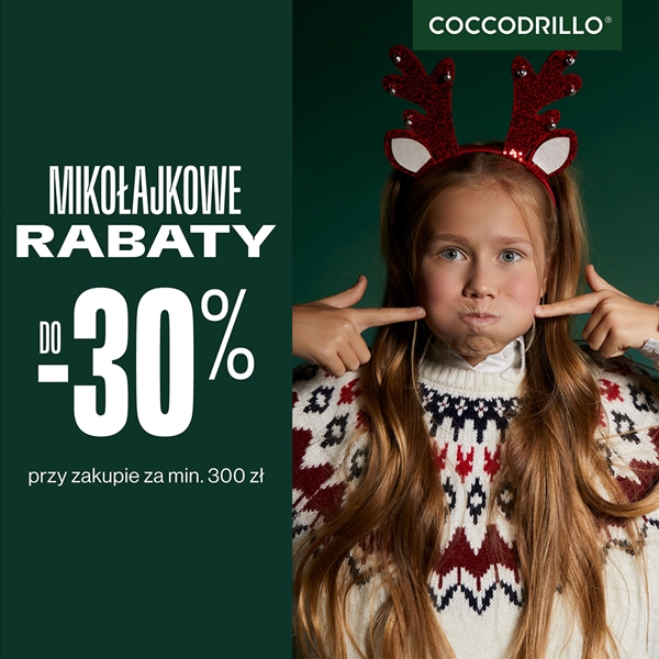 Coccodrillo: Mikołajkowe rabaty!