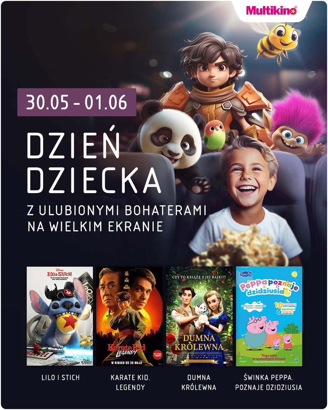Multikino: Dzień Dziecka - ulubieni bohaterowie czekają!