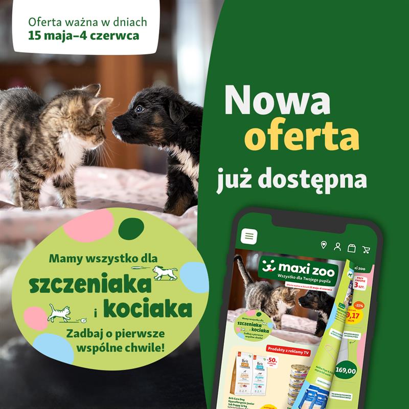 Maxi Zoo: nowe superokazje TYLKO do 4 czerwca