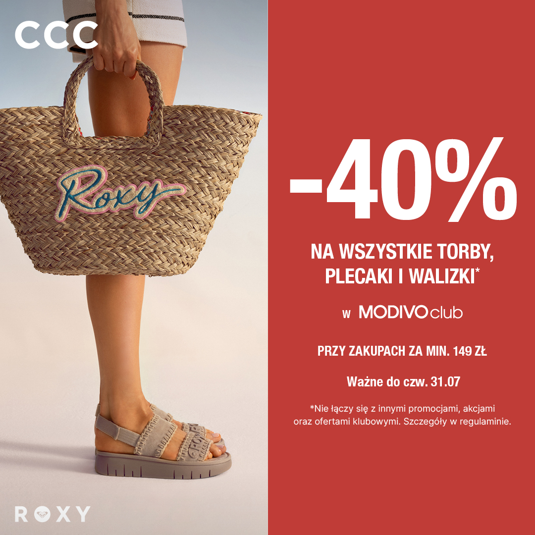 CCC: -40% na Torby, Walizki i Plecaki przy koszyku 149zł
