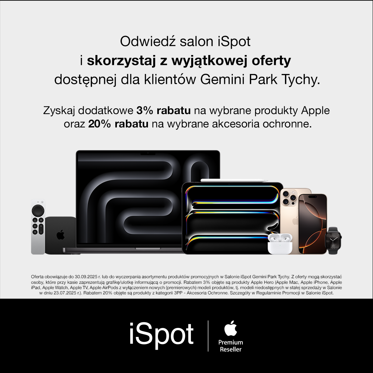 iSpot: promocja tylko dla klientów Gemini Park Tychy