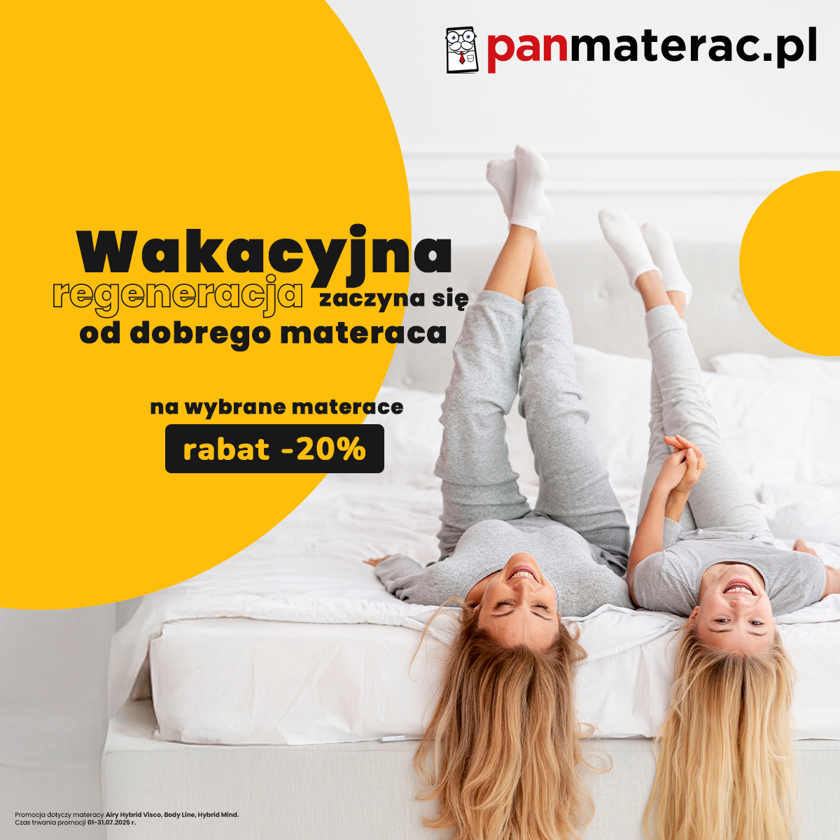 Pan Materac: Rabat 20% na wybrane materace