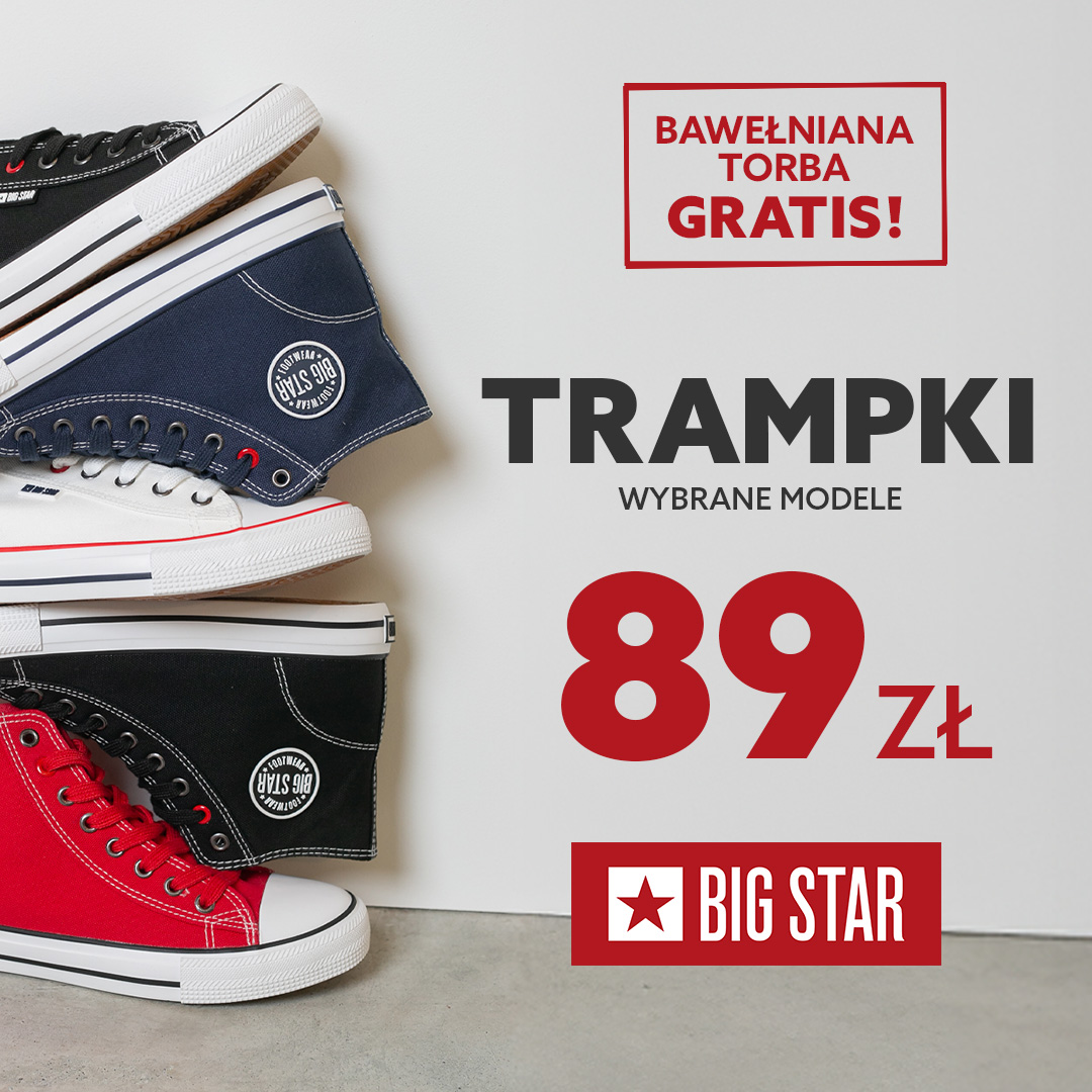 Big Star: Trampki w promocyjnej cenie i torba w gratisie!