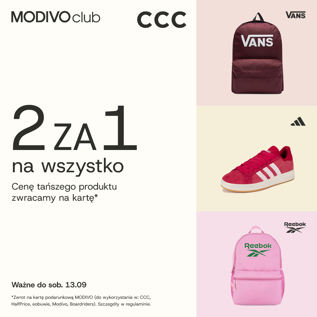 CCC: 2 za 1 na WSZYSTKO w CCC – sprawdź!  