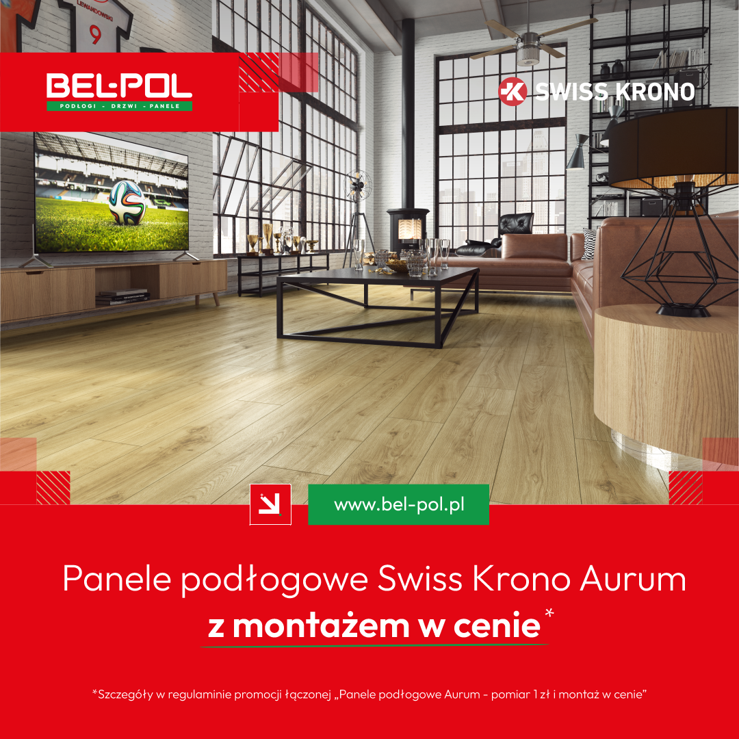 Bel-Pol: Panele podłogowe Aurum z pomiarem za 1 zł i montażem w cenie.