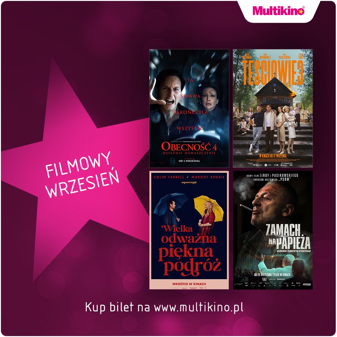 Multikino: Wrześniowe premiery filmowe czekają w Multikinie!