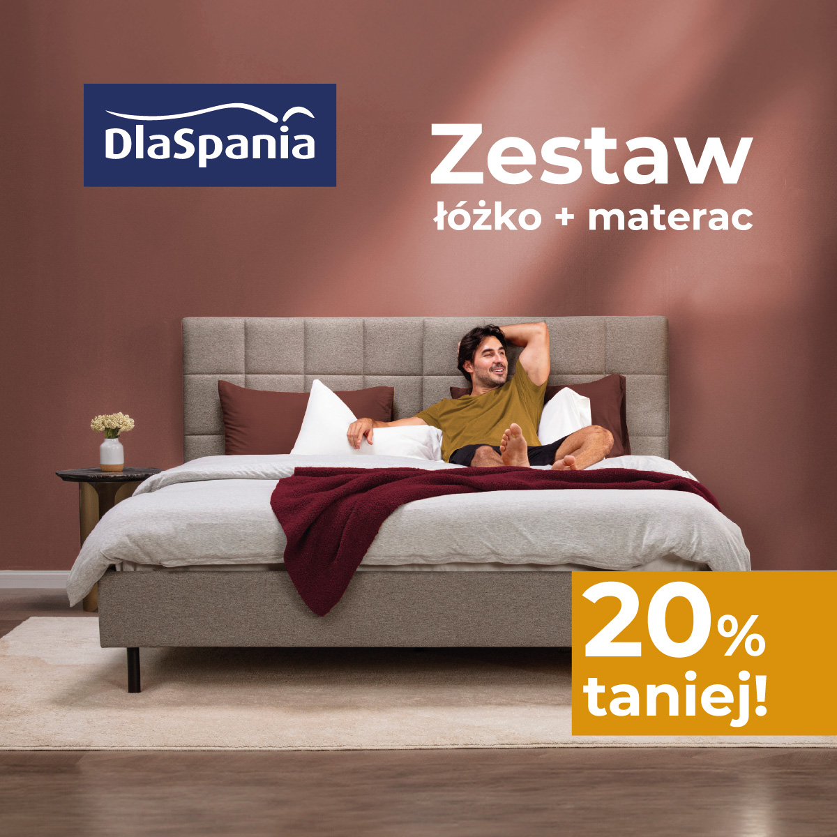 DlaSpania: Zestaw łóżko + materac -20%