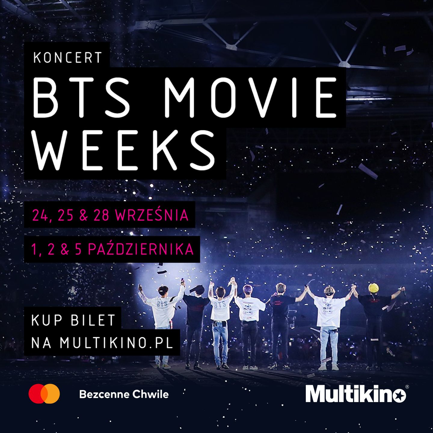 BTS MOVIE WEEKS – najbardziej spektakularne koncerty BTS na wielkim ekranie!