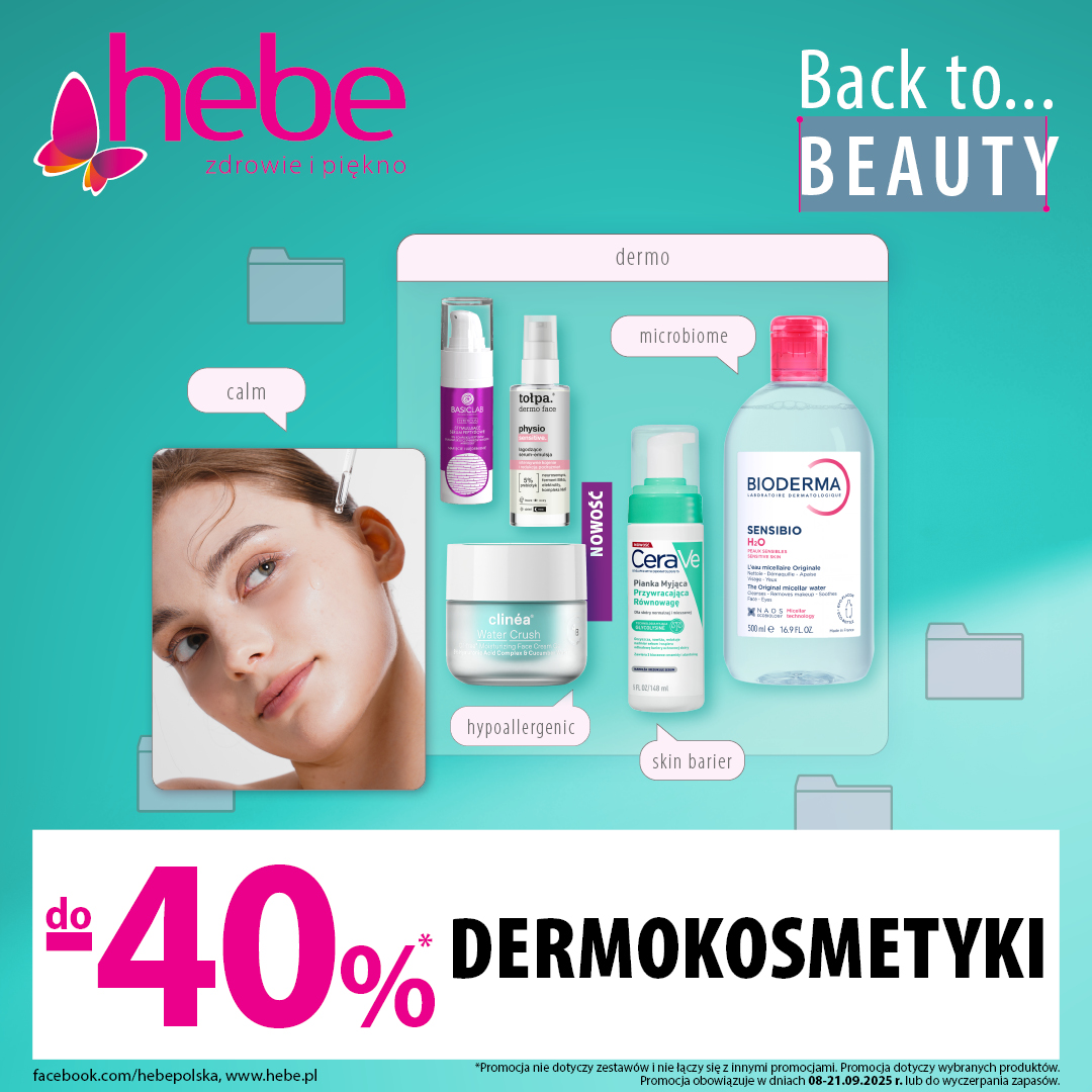 Hebe: DERMOKOSMETYKI do -40%