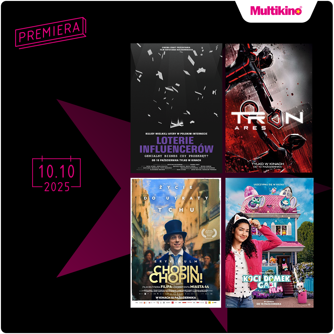 „TRON: Ares”, „Chopin, Chopin!” i „Koci domek Gabi” premierowo w Multikinie!