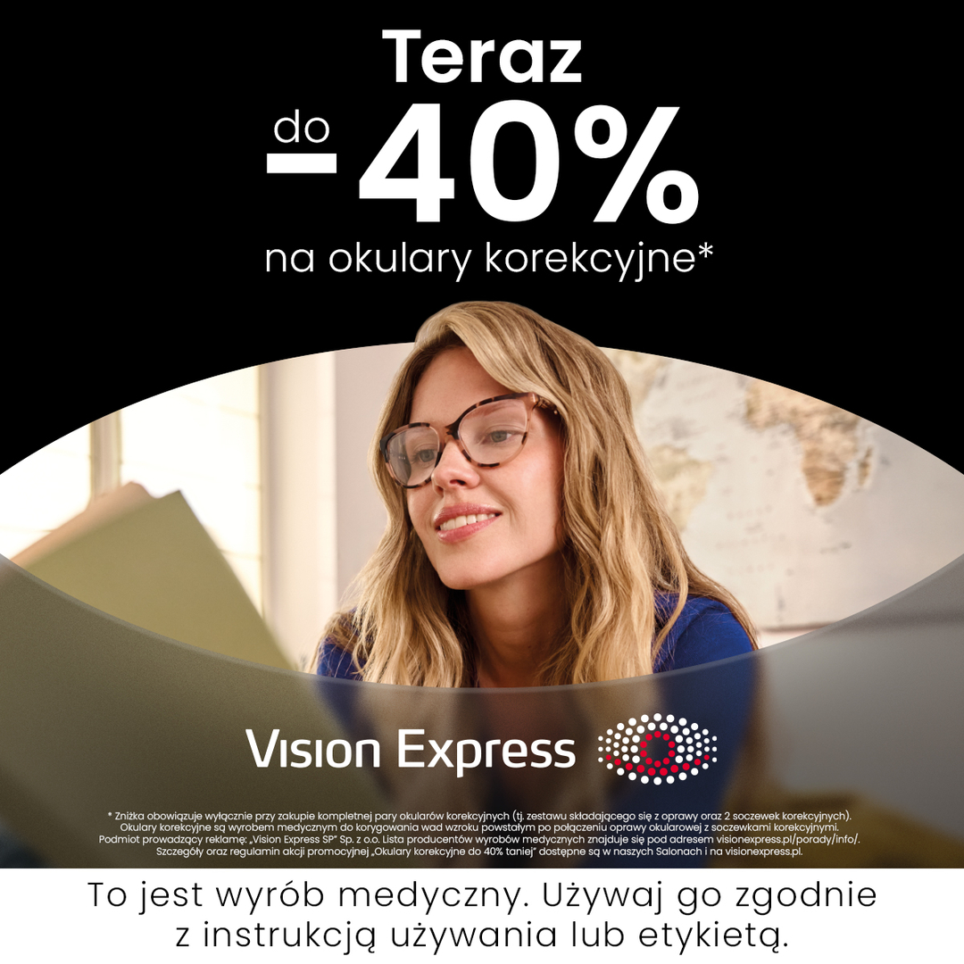 Vision Express do -40% na okulary korekcyjne