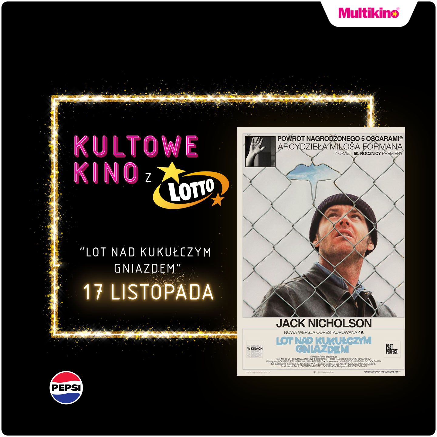Już 17 listopada „Lot nad kukułczym gniazdem” ponownie na wielkim ekranie Multikina!