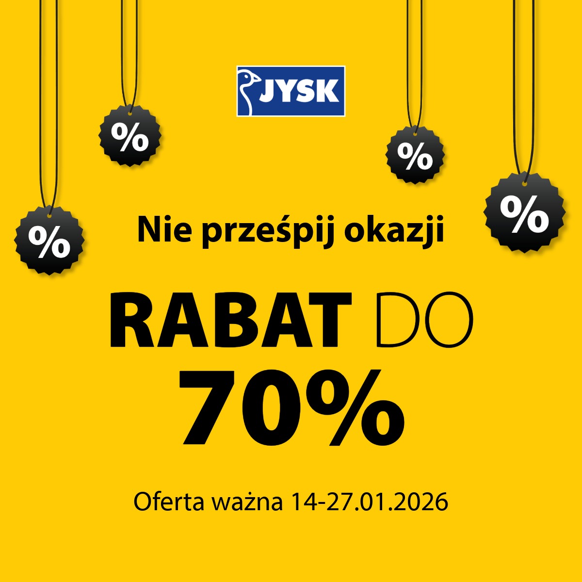 Rabat do 70% na wybrany asortyment
