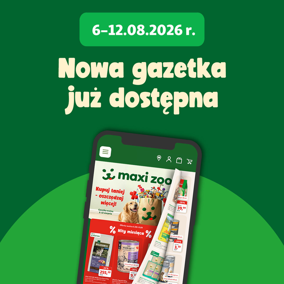 Nowa gazetka w Maxi Zoo 6-12.08