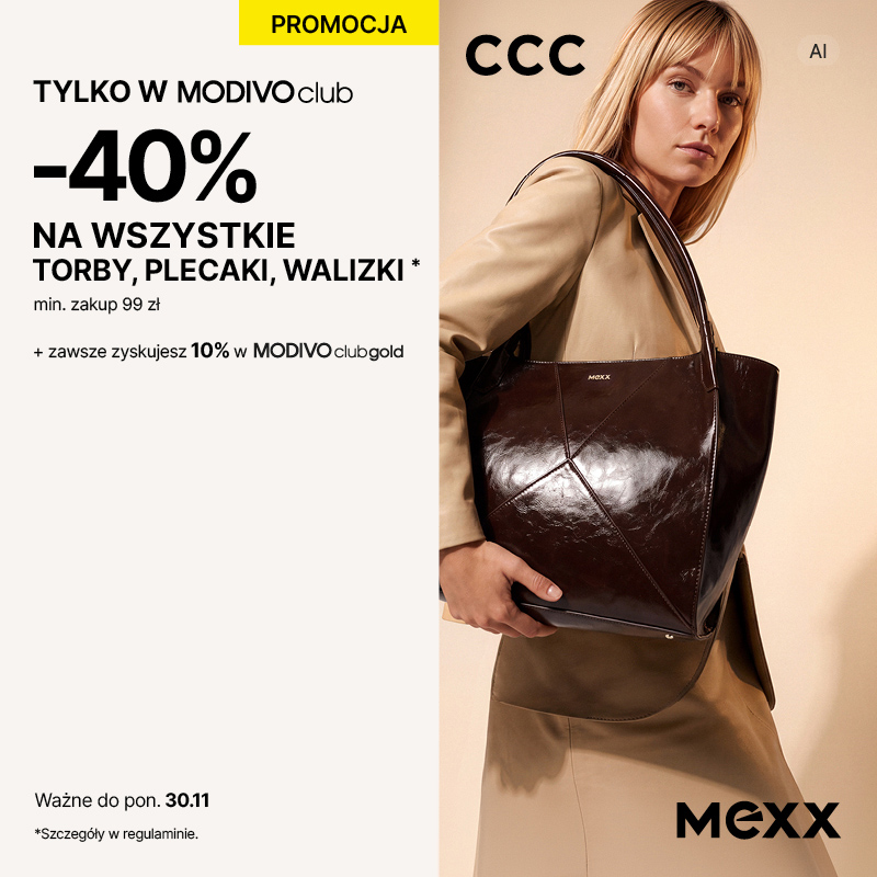 W CCC -40% na wszystkie torby, plecaki i walizki!